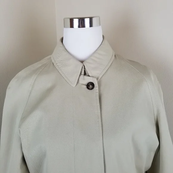 BURBERRY Beige Car Coat Size 12 PRISTINE Condition
